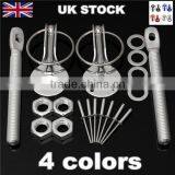 Audew 2015 New Race Rally Design Flush Hood Mount Bonnet Latch Catch Pin Key Locking Kit 4 COLORS thumbnail-1