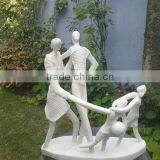 White Marble Abstract Statue thumbnail-1