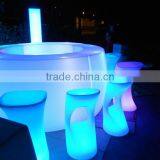 Illuminated Rechargeable Operated Color Change Led Round Bar Counter thumbnail-4