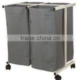 Store More 4 Bag Powder Coating Grey Laundry Sorter Cart thumbnail-1