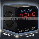 Bluetooth Speaker With USB/SD +Alarm Clock + FM Radio Speaker thumbnail-5