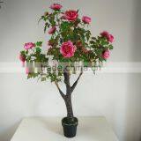 Fake Arbor Peony Flower Tree Artificial Peony Flower for Decoration thumbnail-2