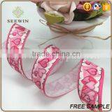 Hot Sale Printed Heart Ribbon for Valentine's Day thumbnail-3