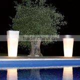 FO-9522 Tall Square Outdoor LED Light Flower Pot thumbnail-1