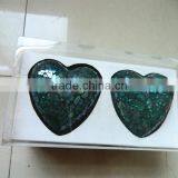 and Mosaic Glass Ball in Different Color Red Heart for Christmas Home Decoration thumbnail-2