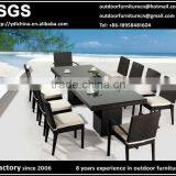 SGS HDPE Rattan Wicker Patio Dining Set thumbnail-1
