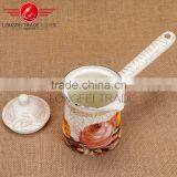 3PCS Stock Offer All Size Copper Enamel Turkish Coffee Pot With Lid thumbnail-4