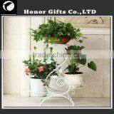 New Design Iron Frame Flower Stand Decorative Metal Window Box Planters thumbnail-3