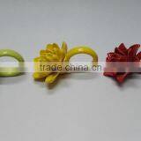 Ceramic Flower Porcelain Flower Napkin Rings thumbnail-3