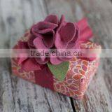 2017 Hight Quality New Products Hot Sale Interior Home Party Decoration Handmade Felt Decorative Ribbon Flower for Gift Box thumbnail-1
