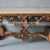 French Style Resin Console Table With Marble Top ME-0431-01 thumbnail-4