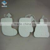 Hand Craft Work Lovely Unpainted Christmas Hanging Decoration thumbnail-1