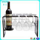 Wholesale Funny Wine Bottle Holder for Security Display ,acrylic Decorative Single Wine Rack thumbnail-6