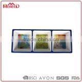 Cold Dish Serving Ware, 3 Section Divided Melamine Snack Dish thumbnail-1