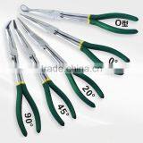 11" 280mm Auto Pliers Carry Pouch Auto Pliers Long Reach 45-Degree Bent Long Nose Pliers thumbnail-1