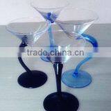 Colored Stem Wine Glass