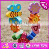 2017 New Design 10 Pieces Beads Children Preschool Wooden Lacing Toys W11E064-S thumbnail-3