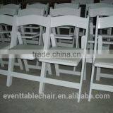 High Quality Banquet White Wedding Wood Folding Chairs for Party thumbnail-2