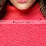 LADIES TURTLE NECK 100%CASHMERE BASIC PULLOVER thumbnail-2
