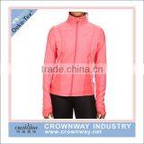 women dri fit sports wear running jacket gym jacket with custom logo