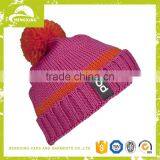 Plastic High Quality Korean Pom Pom Beanie Hat thumbnail-1