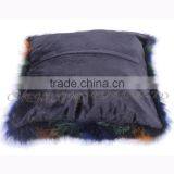 CX-D-107C Cheap Price and High Qaulity Genuine Fox Fur Patchwork Chair/Sofe Cushion Cover thumbnail-6