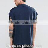 Custom Men Fashion Super Oversized Sleeveless Heavyweight Jersey T-shirt With Taping thumbnail-2