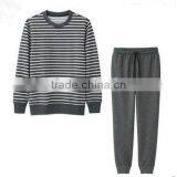 China Oem Stripe Pajamas Blanks Good Quality Wholesale Cheap Customized Comfort Fabric for Pajamas thumbnail-2