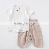 Zm35673a Wholesale Baby Kid Clothes Casual Chinese Style Boys Shirt and Pant Set thumbnail-3
