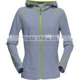 Light Green Full Zip Hoodie Woman Fleece Jacket thumbnail-1