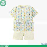 2017 Summer Fashion Cute Short Sleeve Baby Clothing Sets thumbnail-3