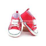 Baby Boys Girls Soft Soled Lacing Crib Shoe Genuine Leather thumbnail-3