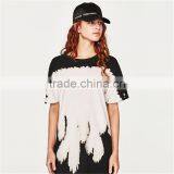 2017 Summer Round Neck and Short Sleeves Oversized Tie Dye Shirts thumbnail-2