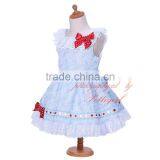 2 Red Bows Girl Daily Wear Dress Kids Clothes thumbnail-2