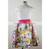 Digital Print Dress Spaghetti Strap Casual Girl Child Kids Flower Dress thumbnail-2