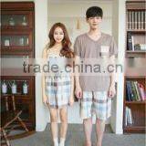 Lovers Pajamas Short Sleeve Shorts Knitted Cotton Good Quality Lovable Household to Suit the New Summer thumbnail-4