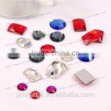 Crystal Clear Flat Back Glass Rhinestones Accessories for Dress Jewelry in Different Sizes thumbnail-1