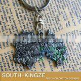 Unique Design Japan Four Islands Map Bronze Color Keychain thumbnail-4