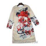 Women Designer Dress Printed Floral Dress thumbnail-3