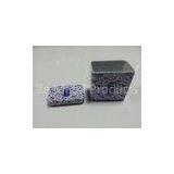 Metal Tin Plate Rectangle Printed Blue And White Porcelain Box , 0.23mm Tinplate thumbnail-1