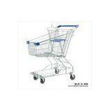 Light Duty Chrome Plating Wire Shopping Trolley With 80l Basket 810x520x975mm
