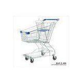 Light Duty Chrome Plating Wire Shopping Trolley With 80l Basket 810x520x975mm thumbnail-1