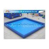 Rectangular Inflatable Swimming Pool Above Ground , Backyard Inflatable Pool For Family