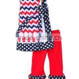 Conice Kids 4th Of July Outfits Cheap Chevron Baby Girl Clothes Sets