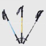 Adjustable With Anti-Shock Ultralight Alpenstock Handle Retractable Pole Walking Hiking Stick thumbnail-1