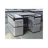 Sliver Grey Smart Supermarket Checkout Counter With PVC Bumper