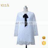The New Lady's Long-sleeve Elegant Lace Dress thumbnail-1