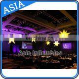Colorful Night Decoration Inflatable Led Light Star Ball/balloon