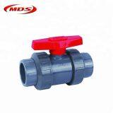 OD32mm Gray Color Plastic PVC True Double Union Ball Valve for Water Supply thumbnail-4