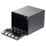 Aluminum 5-bay Slot 3.5in SATA Tray-less Hot Swap Backplane Internal Enclosure for 3.5in SATA HDD Mobile Rack thumbnail-2